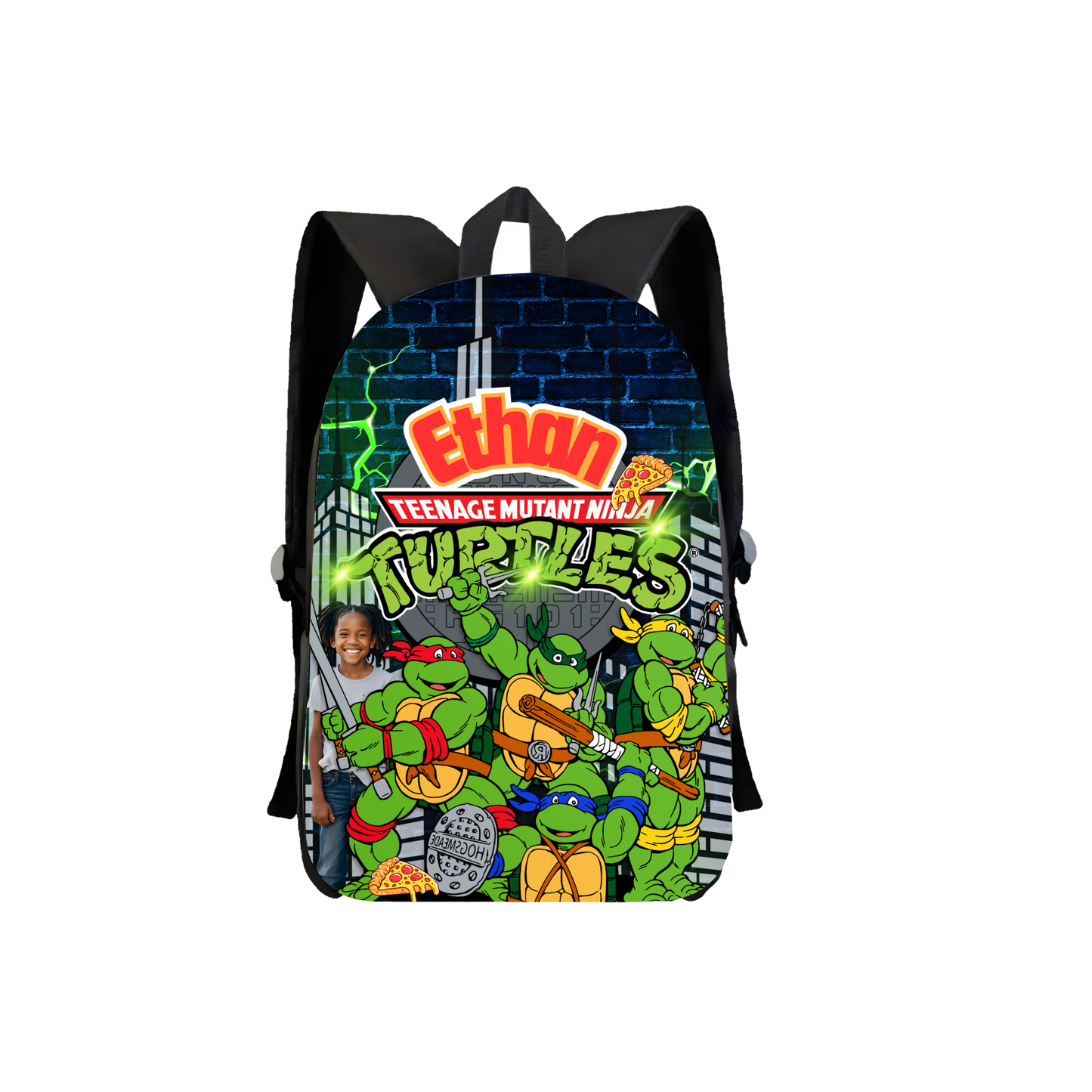 Teenage Mutant Ninja Turtles Back to school Digital Editable Canva Template