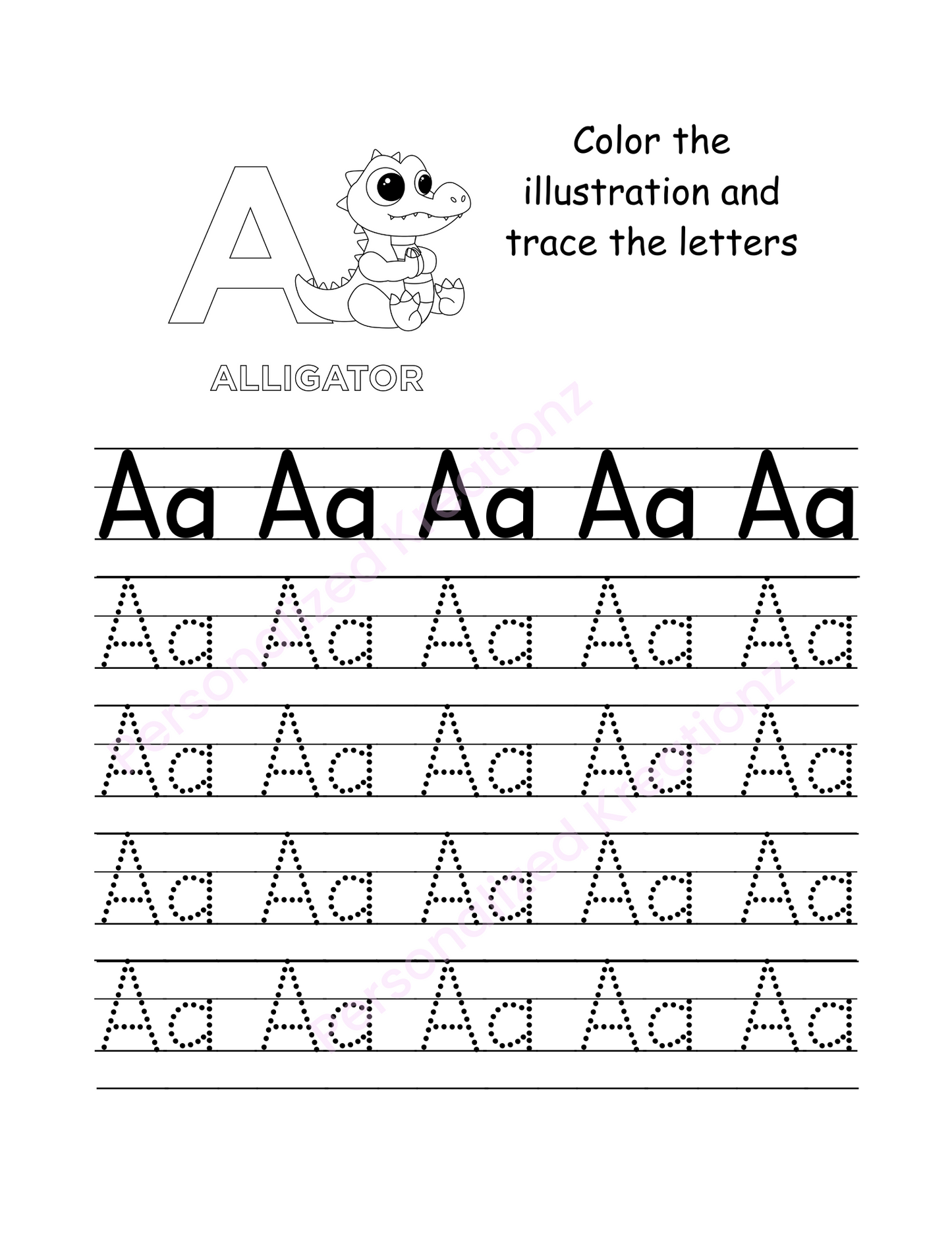 A-Z Letter Tracing