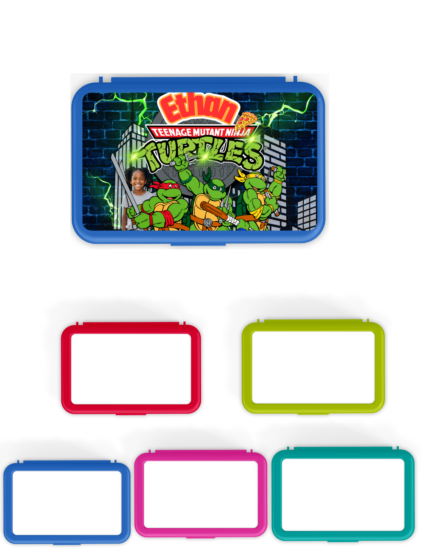 Teenage Mutant Ninja Turtles Back to school Digital Editable Canva Template full mockup