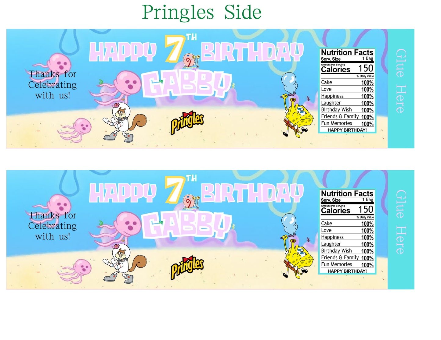 Spongebob Squarepants Happy birthday digital editable  Canva template w/ Mockup