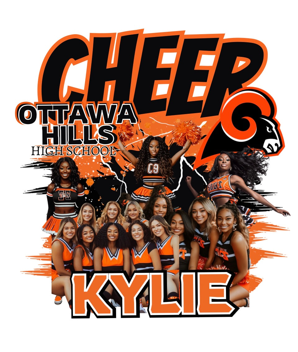 Editable Cheerleader Templates